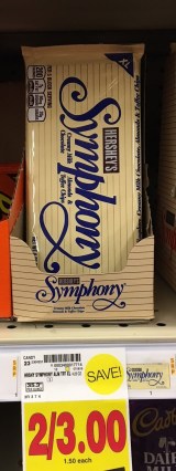 Hershey's Symphony Bar with Toffee & Almonds -- 2 for $3